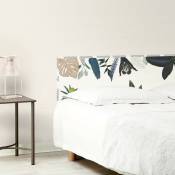 Tête de lit L160xH 70cm Jungle Douanier Rousseau Blanc - Multicolore