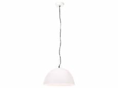 Vidaxl lampe suspendue industrielle vintage 25 w blanc rond 41 cm e27 320544