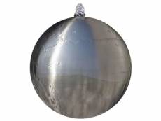Vidaxl sphère de fontaine de jardin avec led acier inoxydable 20 cm 41677