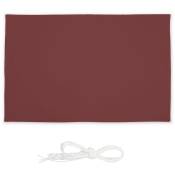 Voile d'ombrage rectangle, 2 x 3 m, anti-UV, imperméable, toile balcon, camping, terrasse, jardin, rouge - Relaxdays