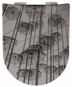 Abattant Double OLFA Descente Assistée Parapluie - Paradise Mat - 42 à 47 cm X 36,5 cm