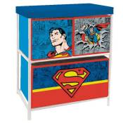 Arditex - Meuble de rangement à 3 paniers Superman