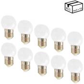 Barcelona Led - Packung mit 10 E27 1W LED-Glühbirnen 1 Farbe - Weiß