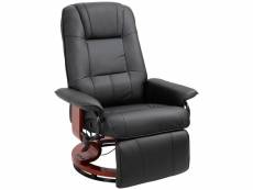 Fauteuil relax inclinable repose-pieds réglable pivotant