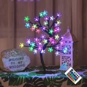 Led Lampe de Cerisier, 0.43M 40LED, Arbre Lumineux led, Branches Noires, pour la décoration de Maison (Multicolore) - ST0011