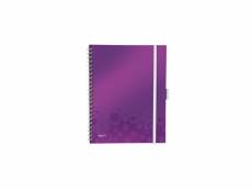 Leitz cahier be mobile a4 petits carreaux violet