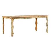 Les Tendances - Table à manger bois de récupération massif Nocea 180 cm