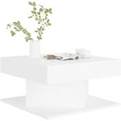 Les Tendances - Table basse carrée Blanc 57x57x30