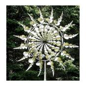 L&h-cfcahl - Moulin à vent en métal magique Unique Sculpture de jardin décoration de jardin capteur de vent en métal extérieur Sola capteur de