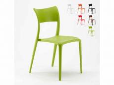 Lot de 20 chaises de bar et restaurant empilables en polypropylène parisienne AHD Amazing Home Design