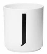 Mug A-Z / Porcelaine - Lettre J - Design Letters blanc en céramique