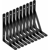 Odipie - Equerre Etagere Murale, 10 Pcs Supports Triangulaires