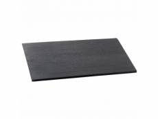 Planche de présentation effet bois - 250 x 150 mm - pujadas - noir - mélamine