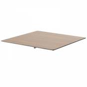 Plateau de table stratifié 60x60 cm chene clair -
