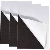 Rayher 3 feuilles magnétiques autocollantes 21 x 29