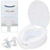 Réhausseur WC Autres accessoires d'hygiène Aides à la toilette 10 cm Siège de toilette avec couvercle Rehausse WC