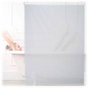 Relaxdays Store de baignoire, 120x240 cm, rideau de douche hydrofuge, plafond & fenêtre, pare-bain, salle de bain, blanc