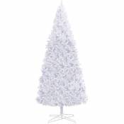 Sapin de Noël artificiel 400 cm Blanc Vidaxl Blanc