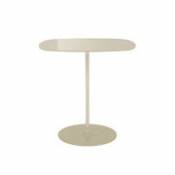 Table d'appoint Thierry / 33 x 50 x H 50 cm - Verre - Kartell blanc en verre