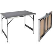 Table pliable 100 x 60 x 94 cm Aluminium - HI