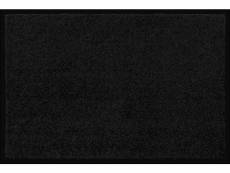 Tapis anti-poussière en polyamide coloris noir - dim : 60 x 90 cm- pegane -