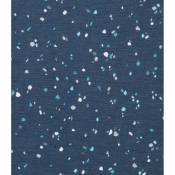 Tissu imprimé confettis - Bleu - 1.4 m