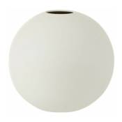 Vase Design boule Céramique 25cm Blanc Mat - Paris