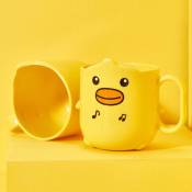 1 pièce petite tasse de bouche de canard jaune tasse de rince-bouche pour enfants tasse de brossage mignonne tasse de rince-bouche à la maison tasse