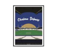 Affiche Stade Foot - Stade Chaban Delmas Bordeaux - 30 x 40 cm
