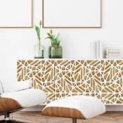 Ambiance-sticker - Sticker meuble scandinave bois design blanc 40 x 60 cm - multicolore