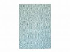 Bobochic tapis poil court rectangulaire retto uni turquoise 120x170