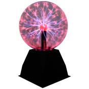 Boule de Plasma, Lampe Plasma Magique 6 Pouces, Lumière de Plasma Sphère Sensible au Toucher et au Son pour Cadeaux, Décorations, Physique Jouets