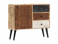 Buffet, meuble de rangement 88 x 30 x 73 cm bois de manguier massif,armoire de rangement tehzhr99523