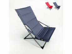 Chaise longue pliante de plage jardin et camping canapone