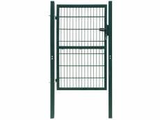 Contemporain clôtures et barrières collection ottawa portillon de jardin 2d (single) vert 106 x 190 cm