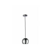 Dansmamaison - Lampe Pendante Boule Metal Argent Small