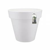 Elho 2055633 Pure Pot de Fleurs Rond Blanc 50 x 50