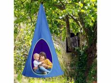 Giantex balançoire nid d’oiseau pour enfant avec tente hamac à suspendu en forme nid avec matériaux résistants aux déchirures, crochet et corde charge