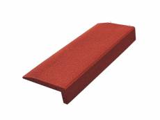 Greentyre - bordures en caoutchouc pour aires de jeux / bordures en forme de l - 100 x 40 x 14,5 cm - rouge