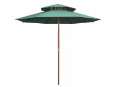 Inedit vie en extérieur categorie tunis parasol de terrasse 270 x 270 cm poteau en bois vert