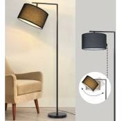Lampadaire salon noir lampadaire lampadaire tissu design
