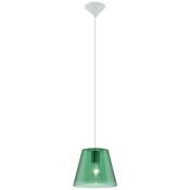 Lampe à suspension lampe à suspension lampe à suspension lampe de salle à manger, vert transparent clair, 1x douille E27, DxH 23,5x110cm