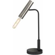 Lampe de table d'écriture salon éclairage spot veilleuse réglable noir Fischer 50214