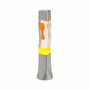 Licht-erlebnisse - Lampe à lave beckster au design vintage dans le style rétro avec cire jaune G9 H:42 - Orange, transparent, gris - orange,
