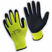 Linxor - Paire de gants de protection pro travaux en polyamide et mousse de latex - Taille 10 - xl - Jaune Jaune