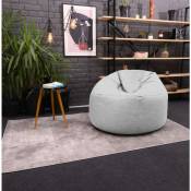 Loft 25 - intérieur Pouf rond pour adultes – Chaise Pouf géant relaxant - durable Pouf siège de canapé pour salon - Ardoise