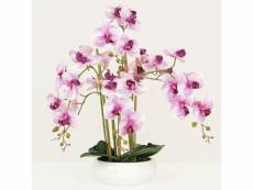 Orchidées artificielles coupe céramique 55cm