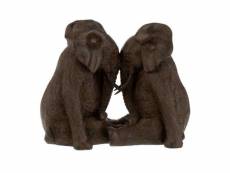 Paris prix - statuette déco "couple d'éléphants"