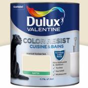Peinture cuisine et salle de bains Dulux Valentine Color Resist ivoirine satin 0 75L