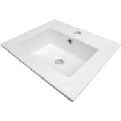Plan vasque à encastrer kio - Blanc - 45x40cm - Céramique
